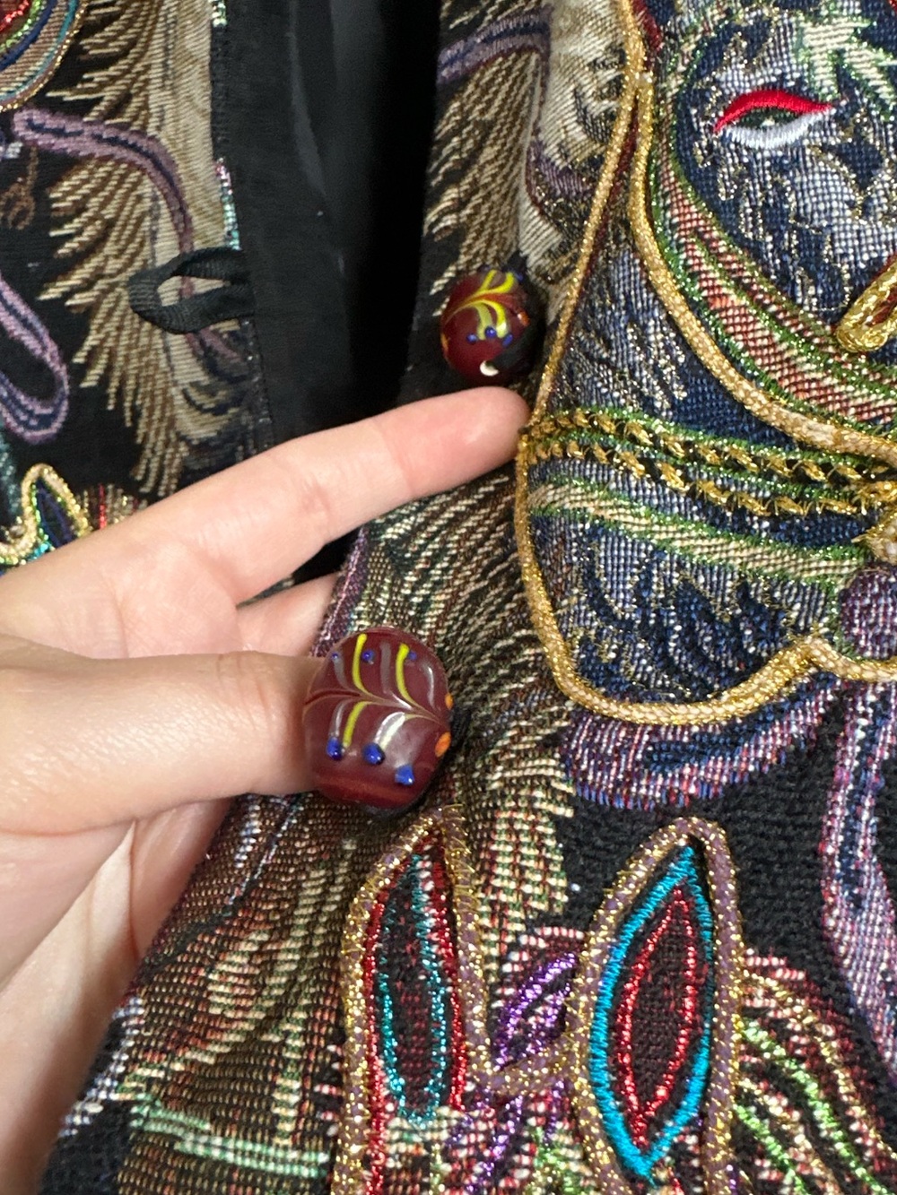 Vintage Daniel K Horse Tapestry Jacket - Picture 6 of 16